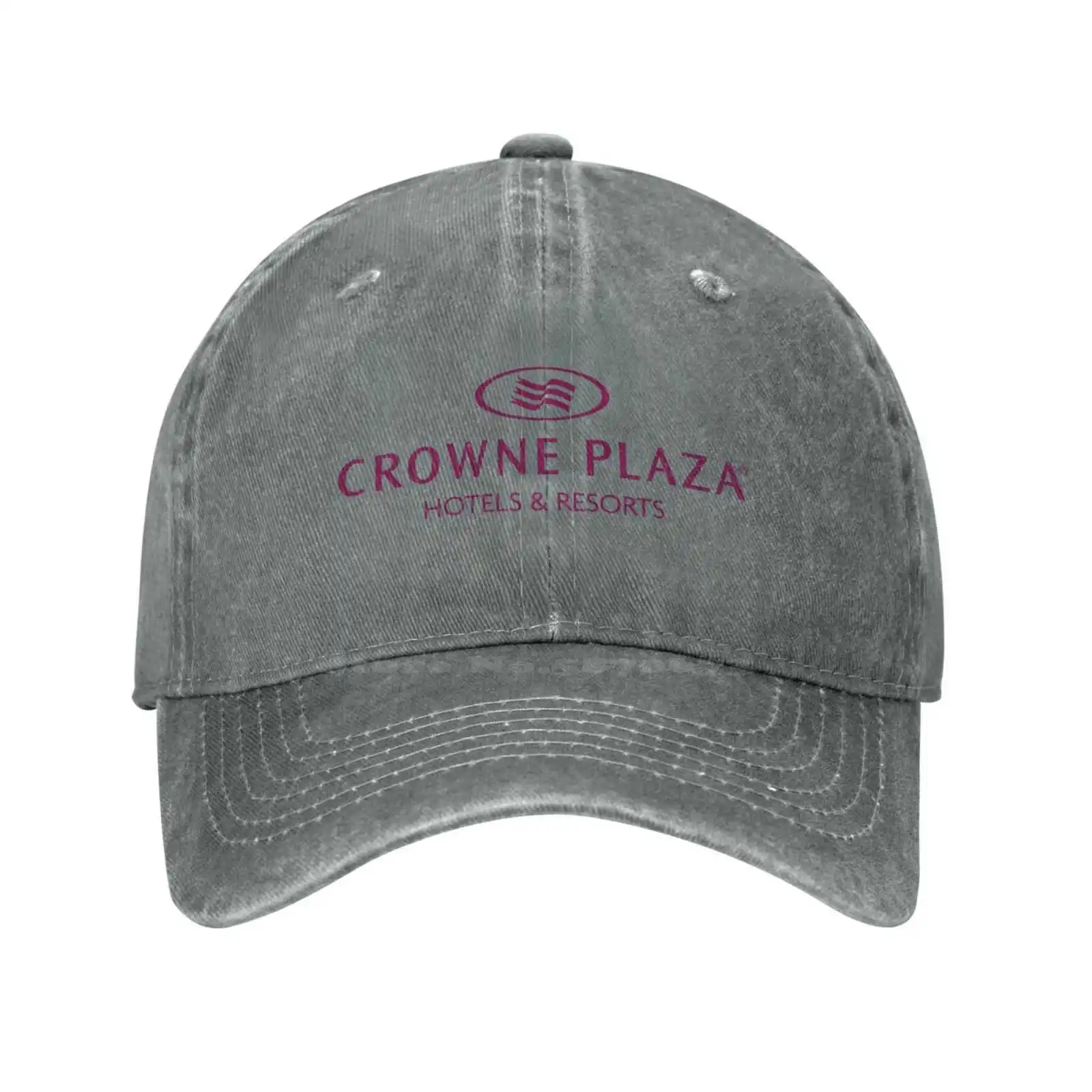 Casquette en denim de qualité avec logo Crowne Plaza, chapeau de baseball