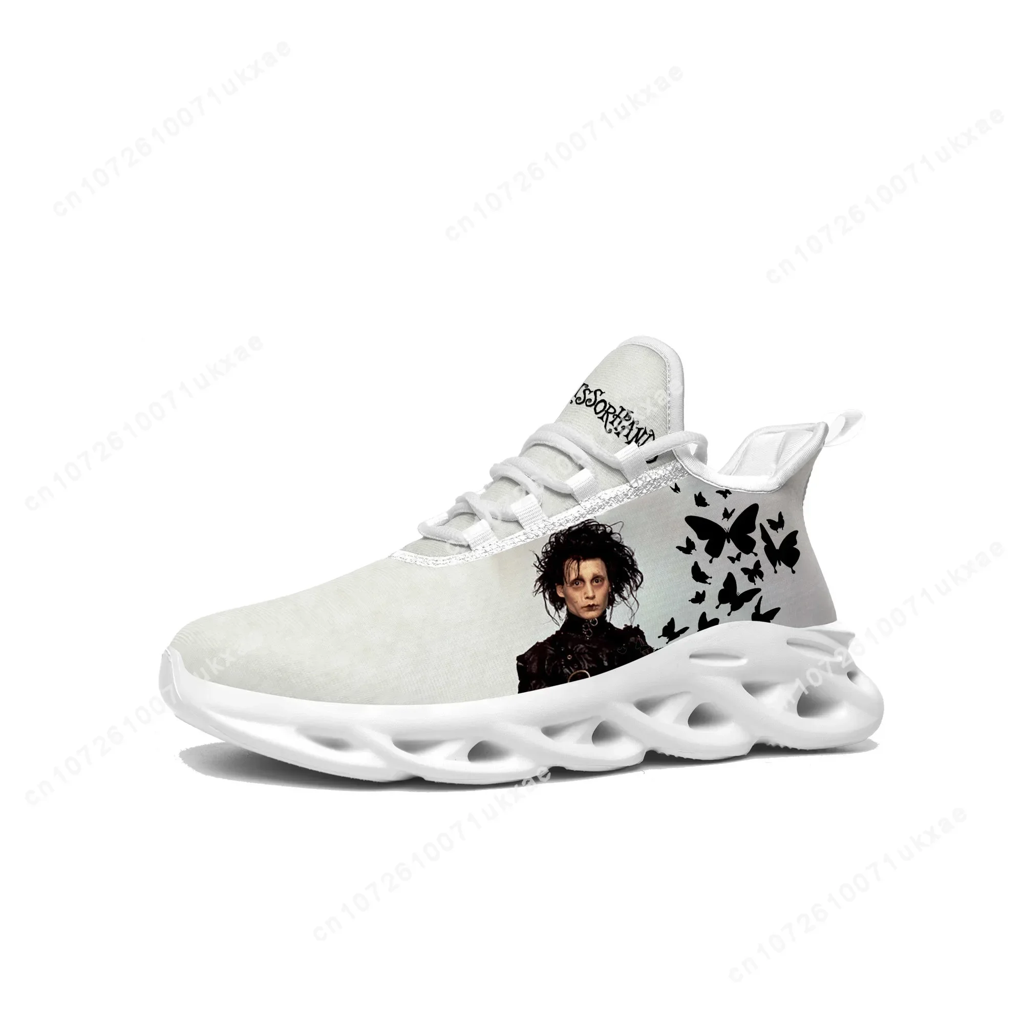 Edward Scissorhands Movie Johnny Depp Flats Sneakers Mens Womens Sports Running Shoes High Quality Sneaker customization Shoe