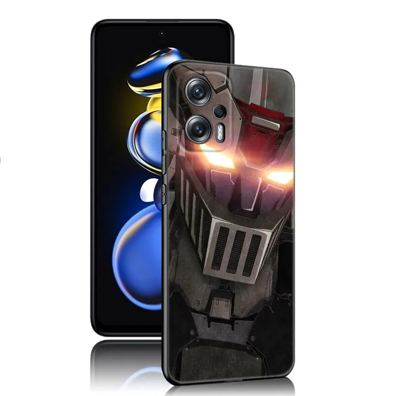 Anime Mazinger Z UFO Cassa Del Telefono Del Silicone Nero Per Xiaomi 10T 11T 13T 14 Pro 11 Lite POCO X3 NFC M3 M4 M6 X4 X5 Pro 5G F5