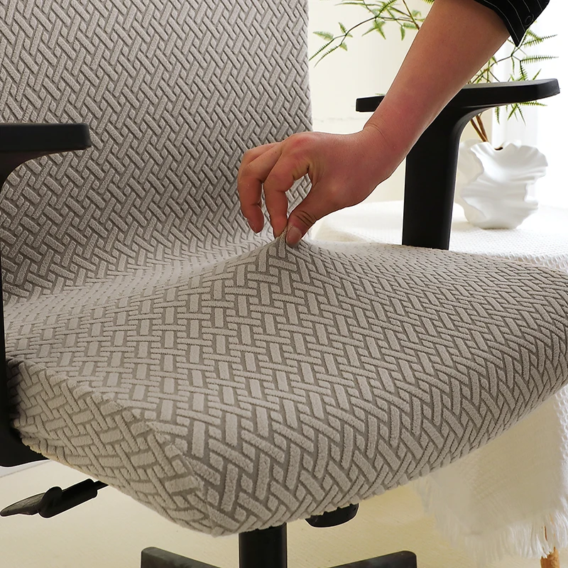 1 قطعة T الجاكار مكتب كرسي يغطي مرونة كرسي الكمبيوتر الغلاف رفع الدورية كرسي الألعاب حالة Funda سيلا Escritorio #3