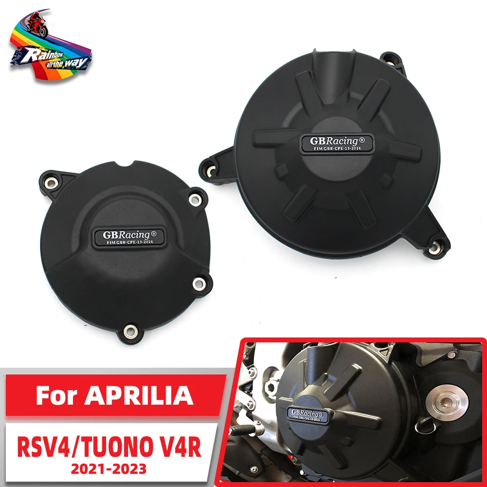 

Для Aprilia RSV4 и TUONO V4R 2010-2020 RSV4RR 2015-2022 Защита крышки двигателя мотоцикла для чехла GB Racing Защита двигателя