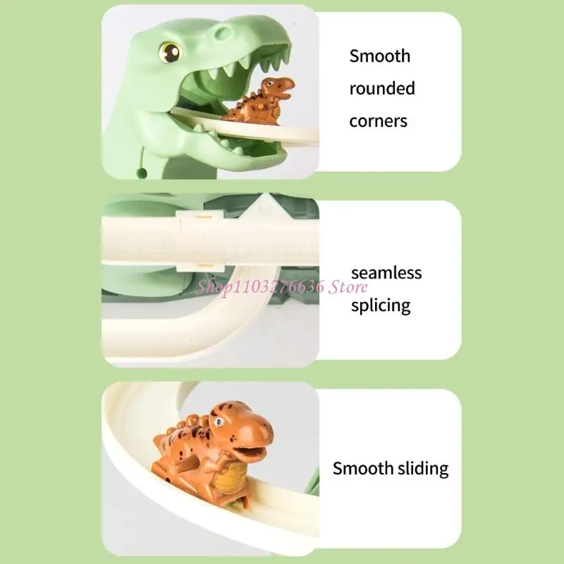 R6FD Creative Dinosaur Racing Track Toy Toy Toddler Fine Motor Marks Development