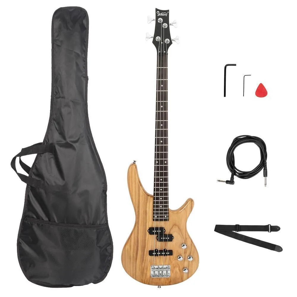 

44" Electric Bass Guitar Right Handed Basswood With Carry Bag