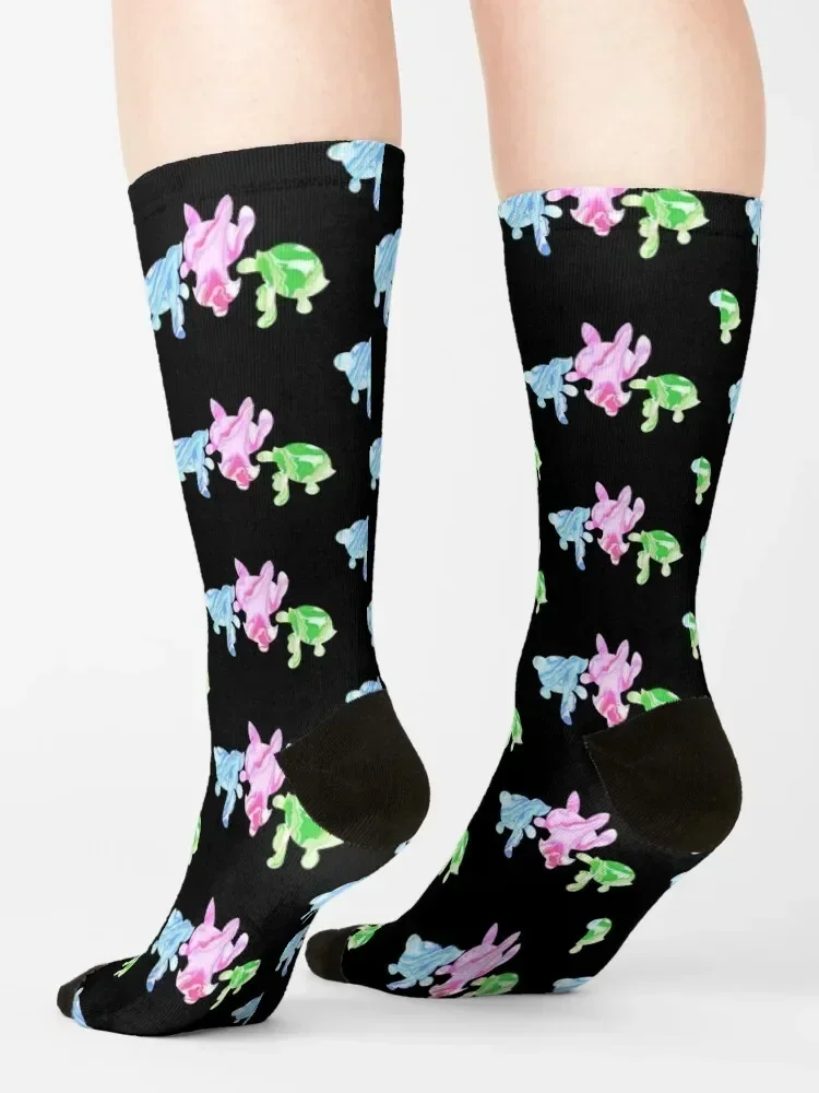 Obscured' PowerPuff-Girls Socks รองเท้าเดินป่า ถุงน่องชาย ถุงเท้าสุภาพสตรี ผู้ชาย