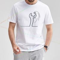 La Linea The Line Osvaldo Cavandoli TV Men's and Women's Style Street T-shirt Summer Fashion Casual 100% Cotton T-shirt