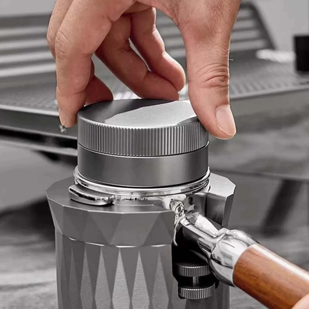 Distribuidor de Café WDT de Peso Próprio / Nivelador de Espresso com 4 Rampas Anguladas Ajustáveis para Porta-Filtro