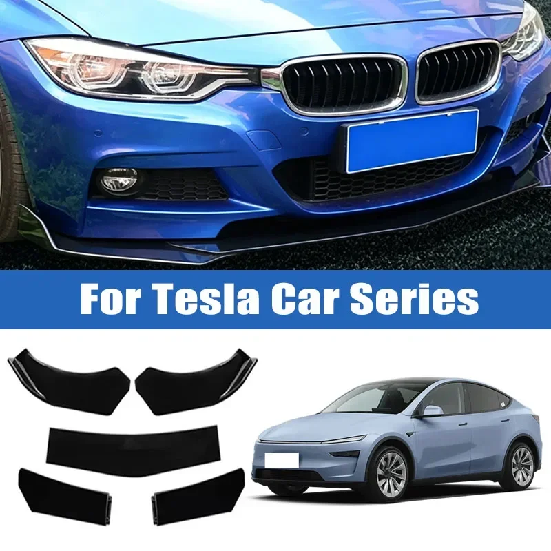 

5pcs Upgraded Front Bumper Shovel with Stepped Design High-Quality ABS Material Car Accsesories For Tesla Model 2 3 Y S X