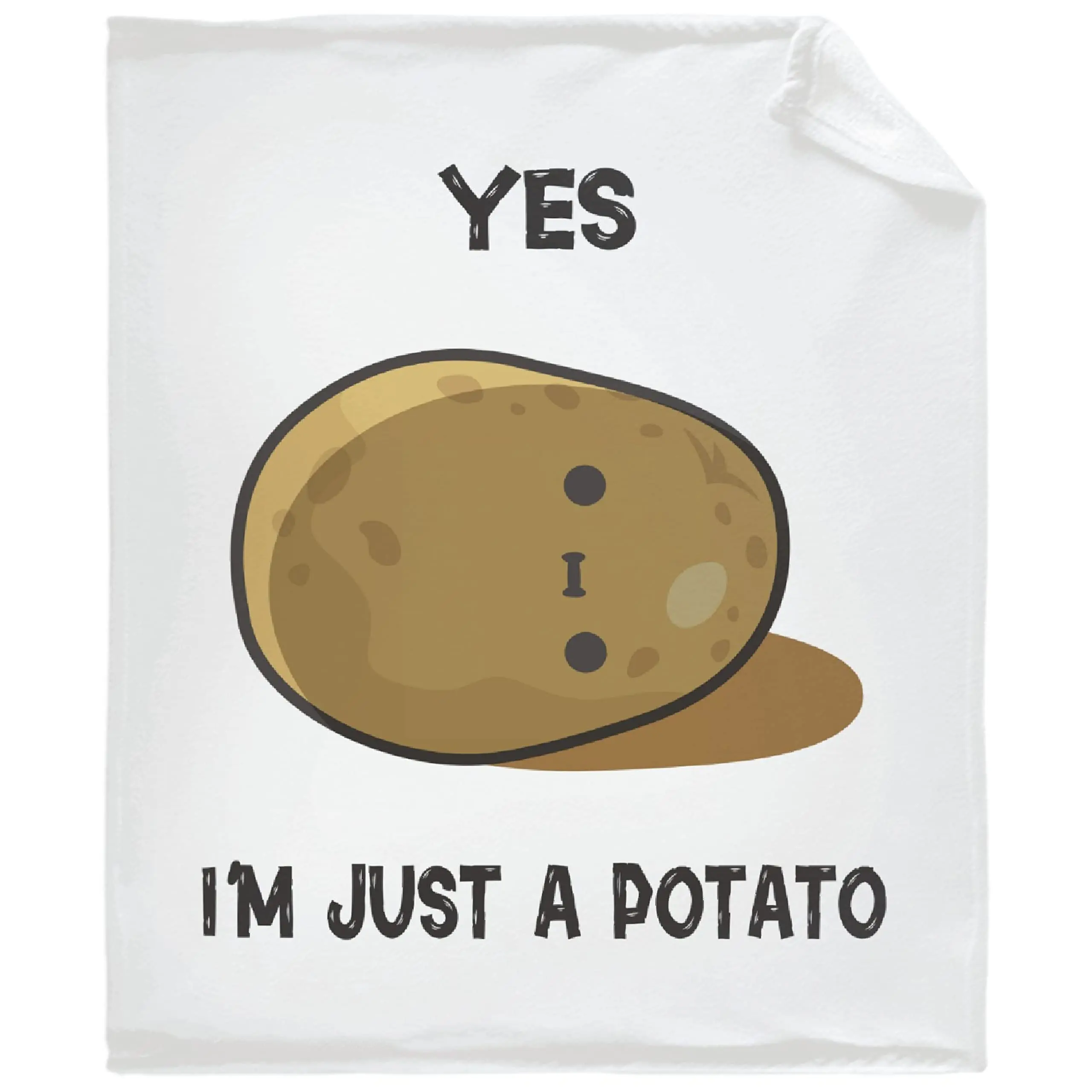 Cute Potato Blanket Gift for Ladies and Kids Soft and Warm Flannel Fun Blanket for Bedroom Living Room Sofa and Home Decoration