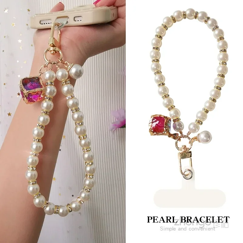 

Женский шнурок с маленьким ароматом, стильный жемчужный браслет, женский кулон, цветок, подвеска ручной работы из бисера, брелок, аксессуар