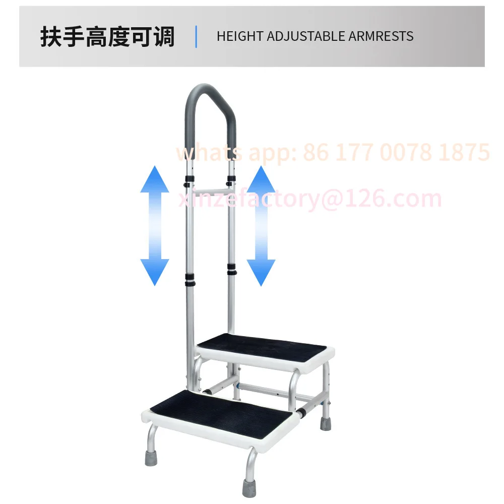 Customizable Steps Foot Stool Bedroom Bedside Armrest Pharmacy Cabinet Elderly Single Double Ladder Pedals