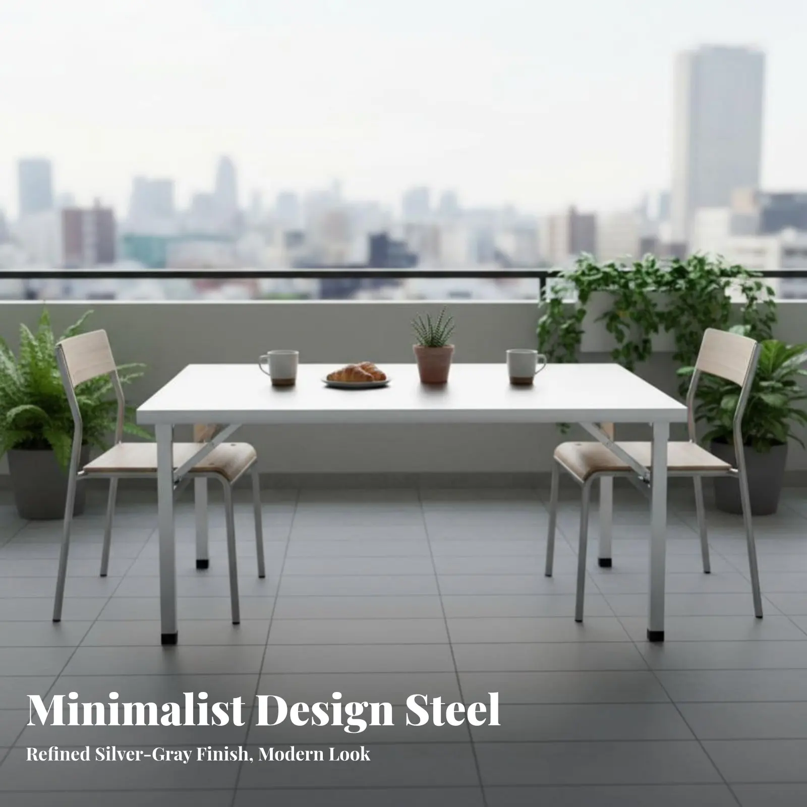 

Folding Grill Table Stainless Steel Top Foldable Furniture Foldable Design Multi-Purpose for Grillers, Camping