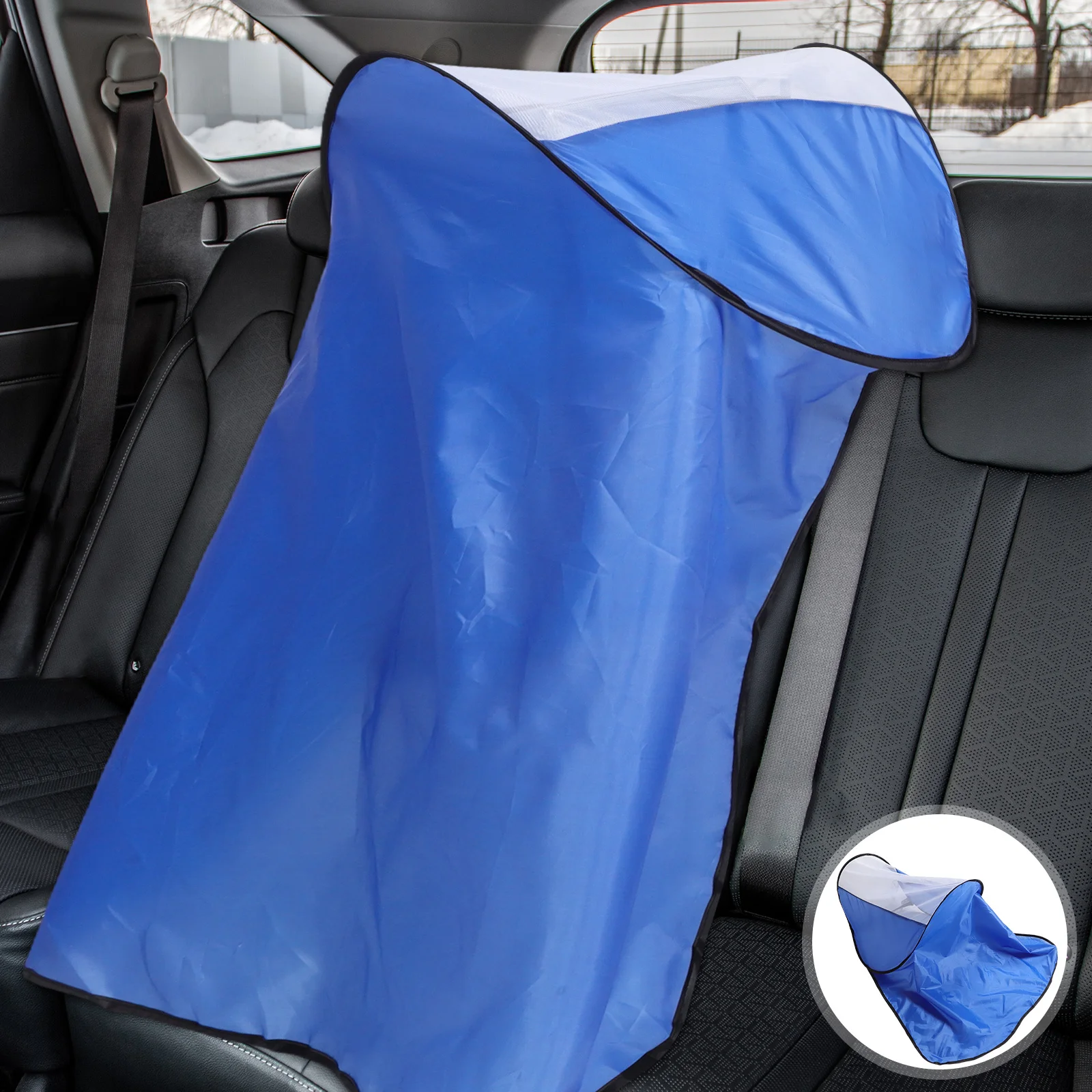 

Universal Foldable Car Sunshade Breathable Mesh Uv Protection Passenger Sun Visor Protector Vehicle Interior Cover