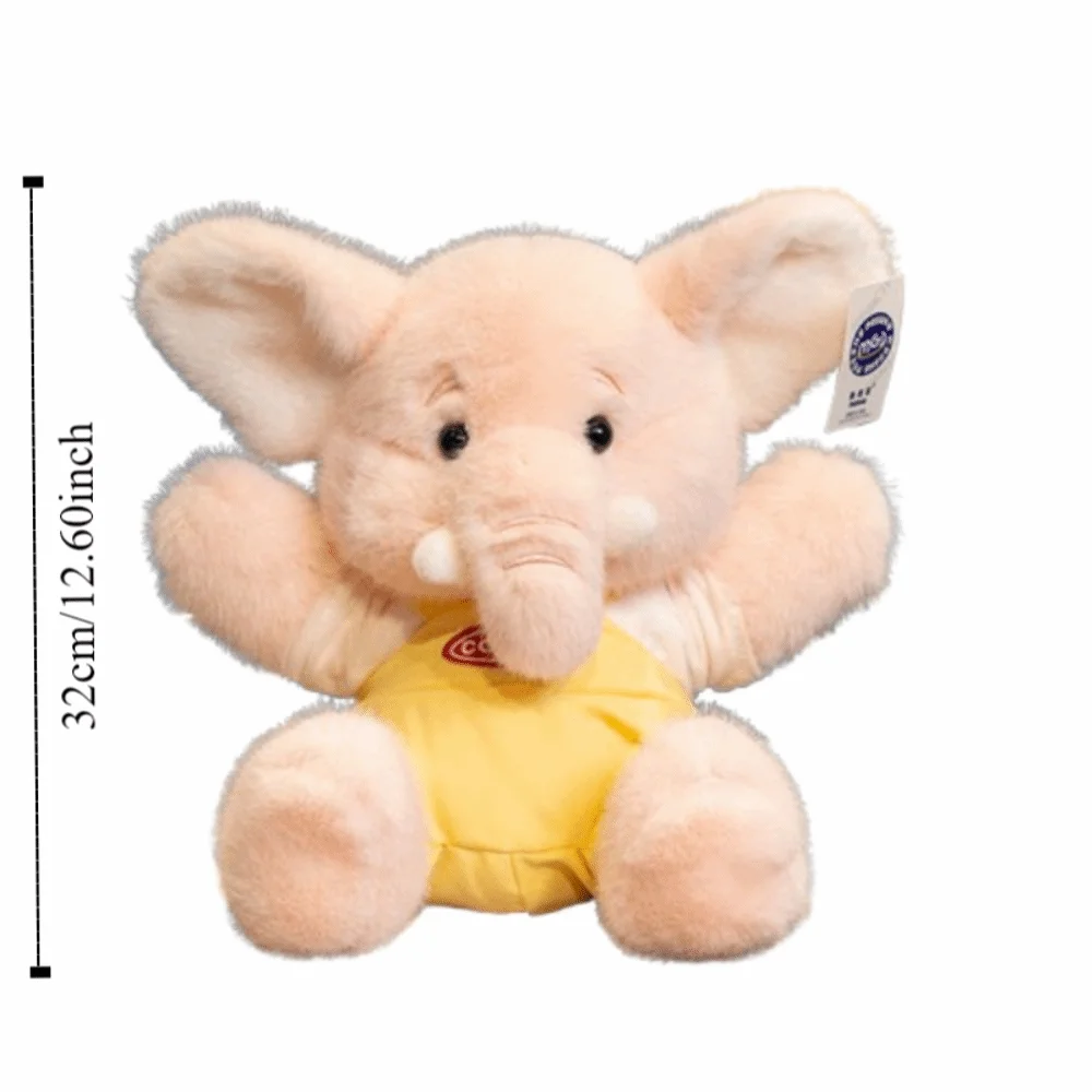만화 PP 면 코끼리 플러시 인형 큰 귀 부드러운 포옹 플러시 장난감 23cm/32cm 편안한 박제 코끼리 장난감 생일 파티