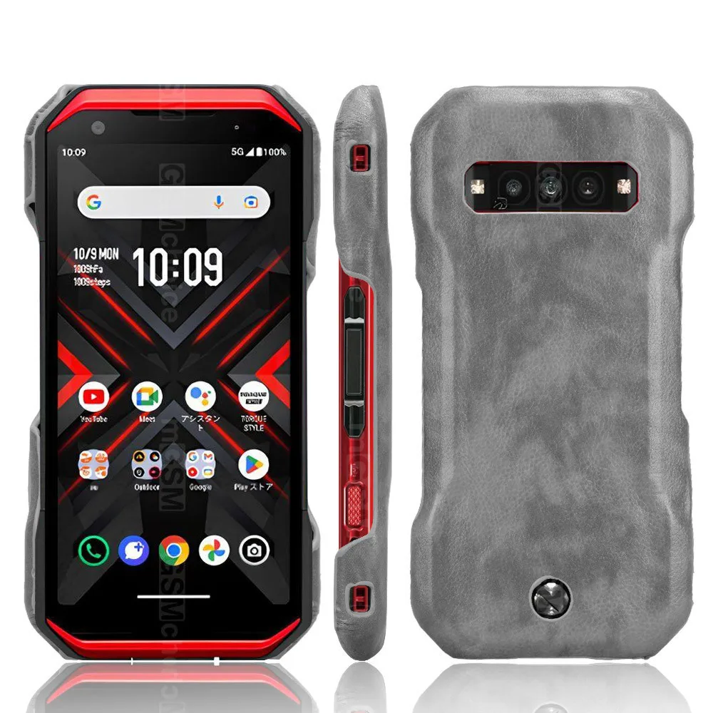 Étui de luxe en cuir PU pour Kyocera Torque G06, coque arrière rigide pour téléphone