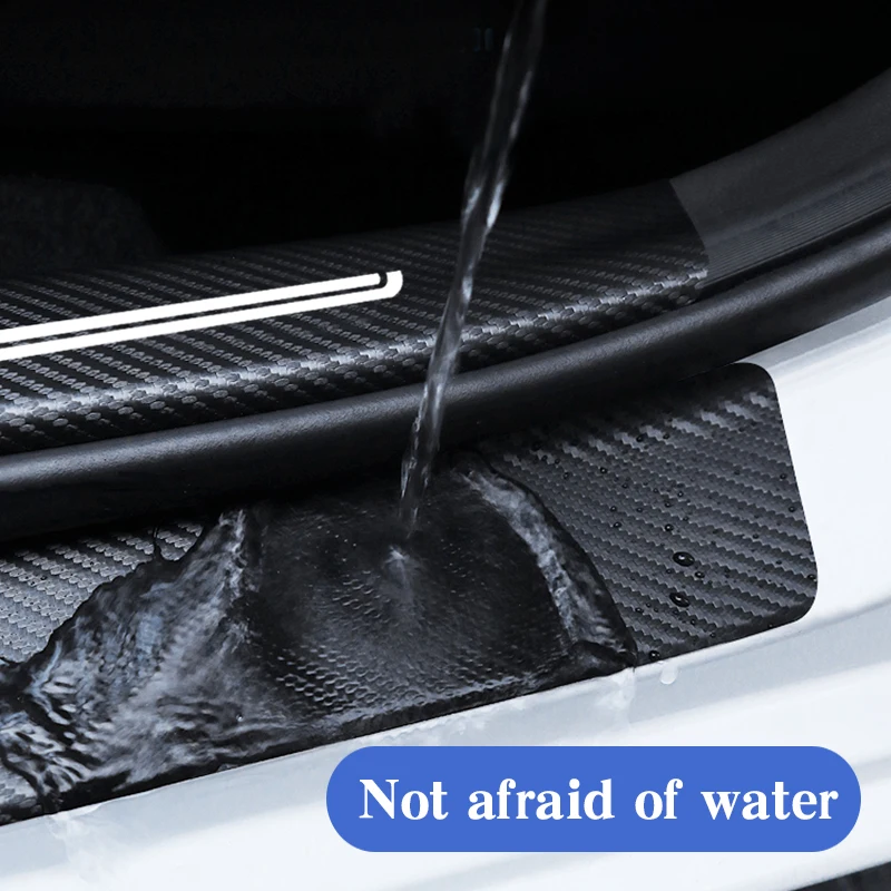 For Nissan Qashqai J10 J11 Carbon Fiber Car Doorsill Sticker Anti-scraping and Waterproof Protective Film Accessories Trunk