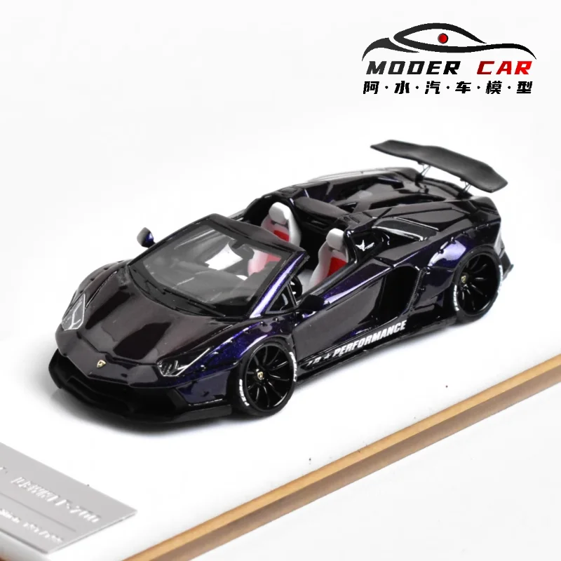 1:64 Feine Werke Lamborghini LP700 Bull Cabrio Wide Body Druckguss Simulation Harz Automodell Sammlung Dekoration Jungenspielzeug