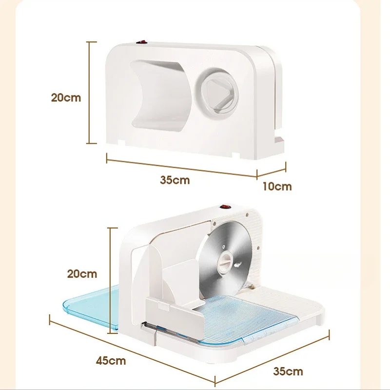 Electric Lamb and Beef Roll Slicer Small Frozen Meat Slicer Household Meat Slicer and Cutting Tool Cooking Accessories