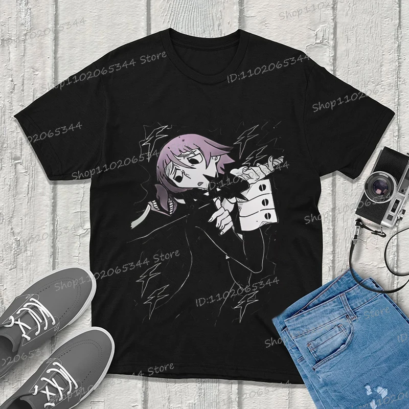 Soul Eater T-shirt Crona Fan Made Anime Manga Atsushi Ohkubo Shinigami Shirt Vintage T Shirt Harajuku Treetwear