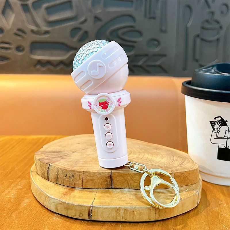 Creativo multifunzionale registrazione microfono portachiavi ciondolo borsa carina accessori divertenti giocattoli per studenti regali antistress