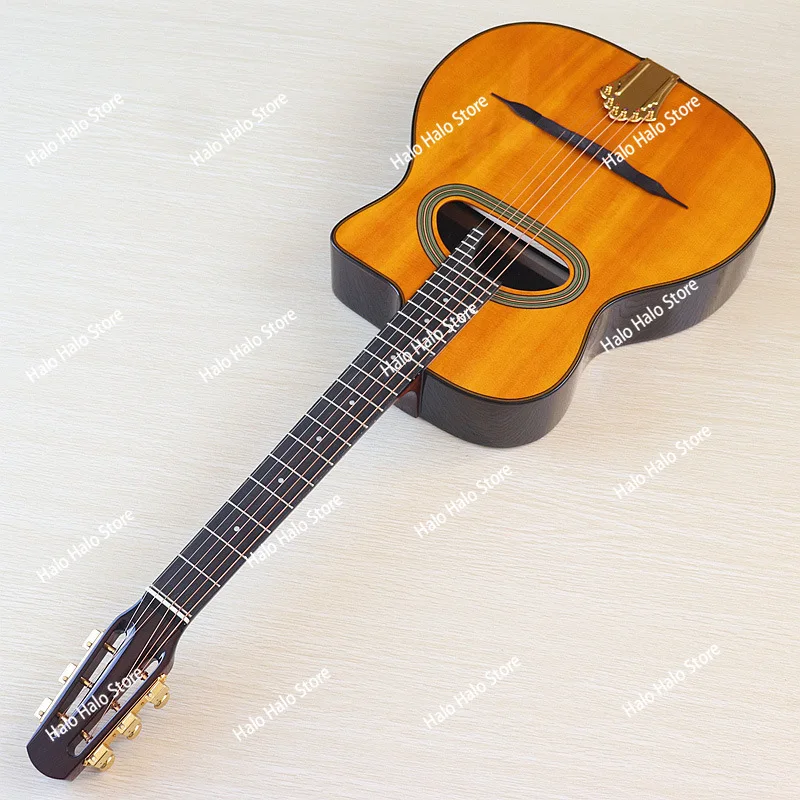 41-Inch 6-string orange bright mouth spruce veneer rosewood acoustic guitar, dedicated to playing