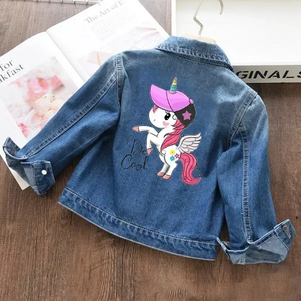 Mickey Denim Jacket For Boys Fashion Coats Children Clothing Autumn Baby Girls Clothes Outerwear Cartoon Jean Jackets Coat