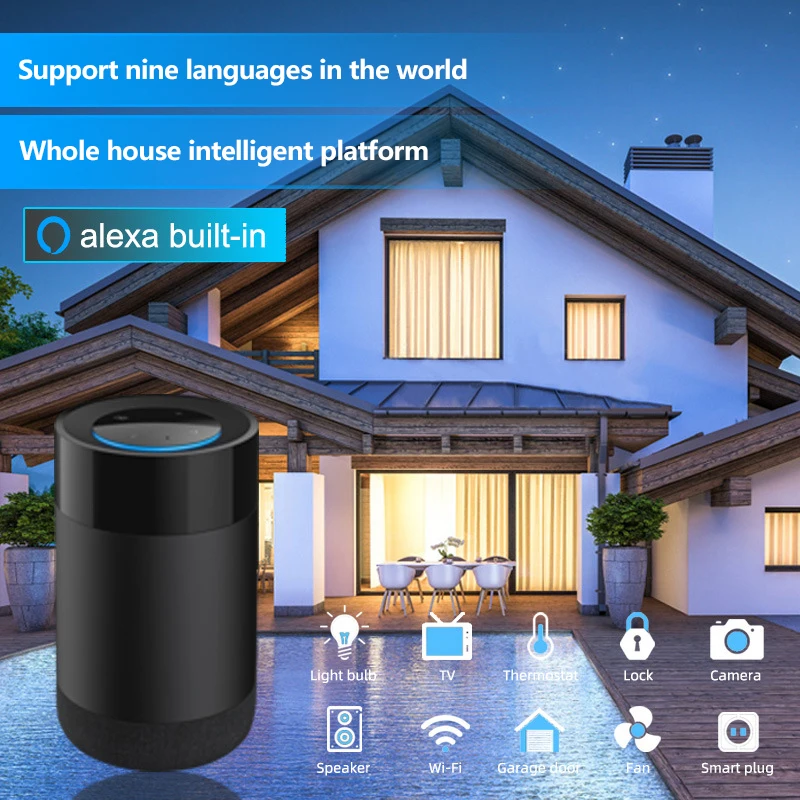 Google with Alexa Third-generation Voice Assistant Mini Nest Bluetooth Speaker Battery Plastic Portable OEM Smart Speaker Home