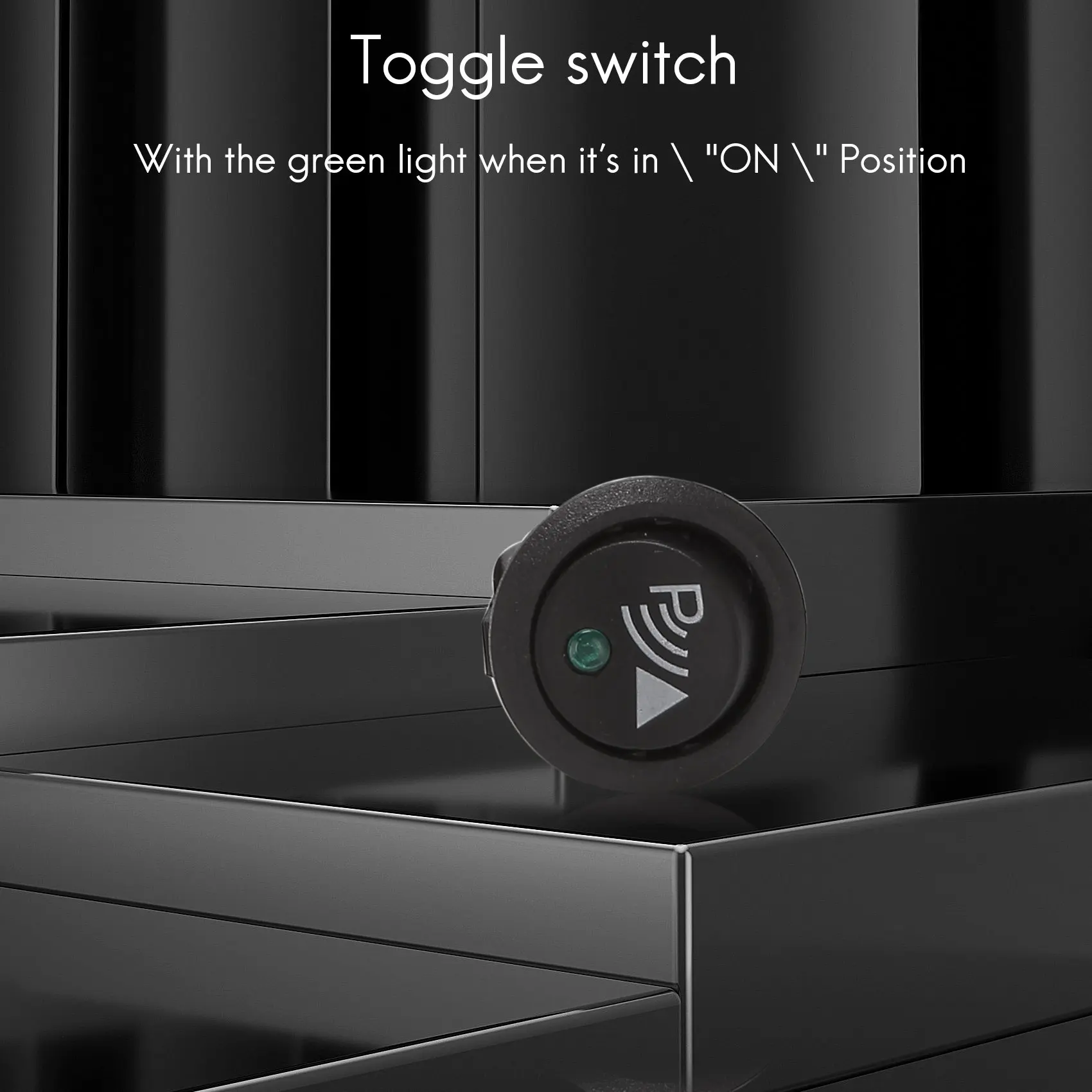 ラウンド3ピンロッカースイッチ,フロントおよびリアウォーキングセンサー