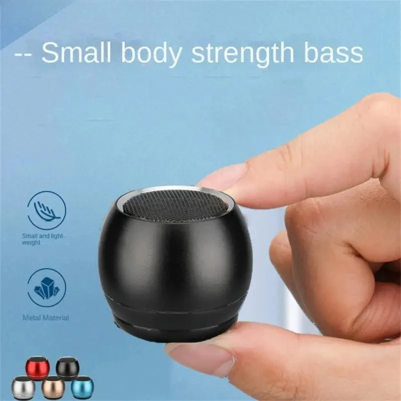 Bluetooth U3 TWS Interconnect Portable Mini Wireless Stereo Speaker Gun Metal Heavy Subwoofer Outdoor Speaker