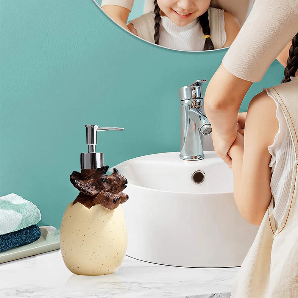 لطيف ديناصور زجاجة محلول الصحافة نوع المحمولة الفرعية تعبئة الحاويات منع التسرب بيئيًا لمنظفات مستحضرات التجميل