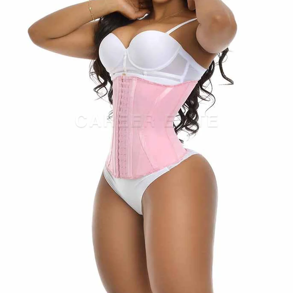 Fajas Colombianas Waist Trainer Binders with Bones Adjustable Hook-eyes Flat Belly Sheath Seamless Body Shaper Corset for Women