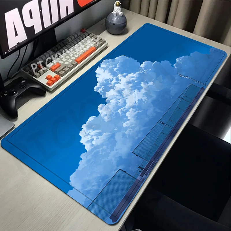 

Mouse Pads Landscape Table Mats Computer Mousepad Natural Rubber Company Big Desk Pad 100x50cm Large Gamer Mousepads Mouse Mat