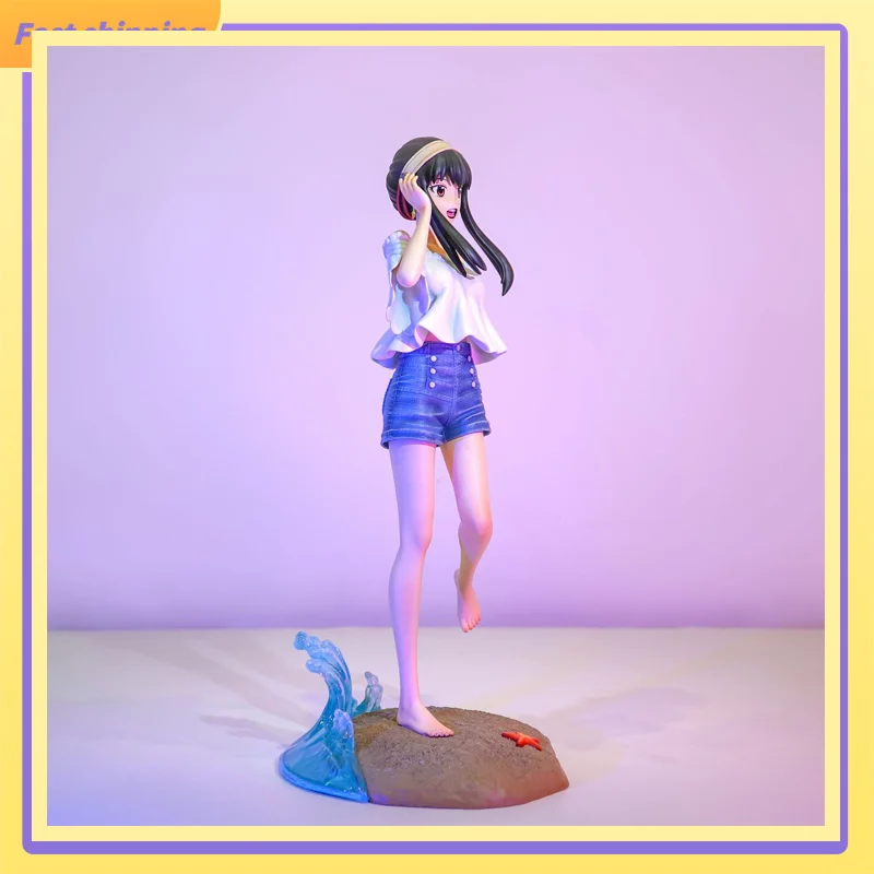 

30 см Шпион × Family Yor Forger Beach Vacation Ver. Аниме Фигурка Статуя Настольное Украшение Подарок ​