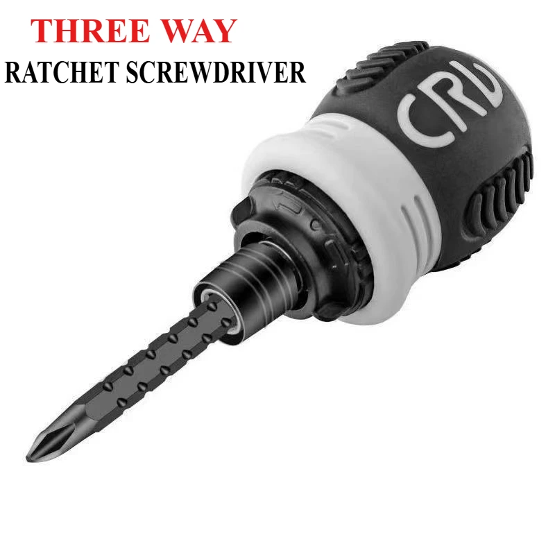 Ratchet Screwdriver Set Short Shaped Radish Head High Hardness Labor-saving Multi-functional Dual-purpose