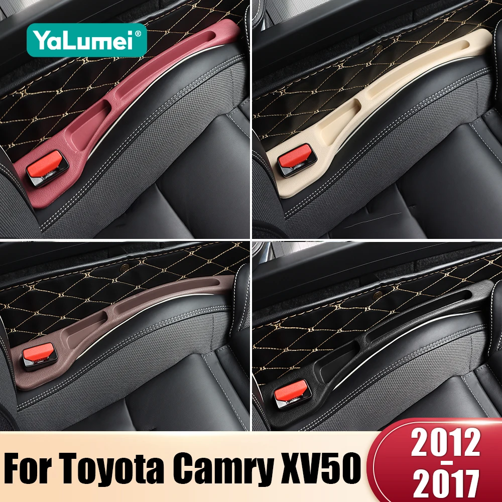 لتويوتا كامري 50 XV50 2012 2013 2014 2015 2016 2017 2 قطعة مقعد السيارة العالمي مانعة للتسرب شرائط الفجوة الجانب التماس حشو التخزين