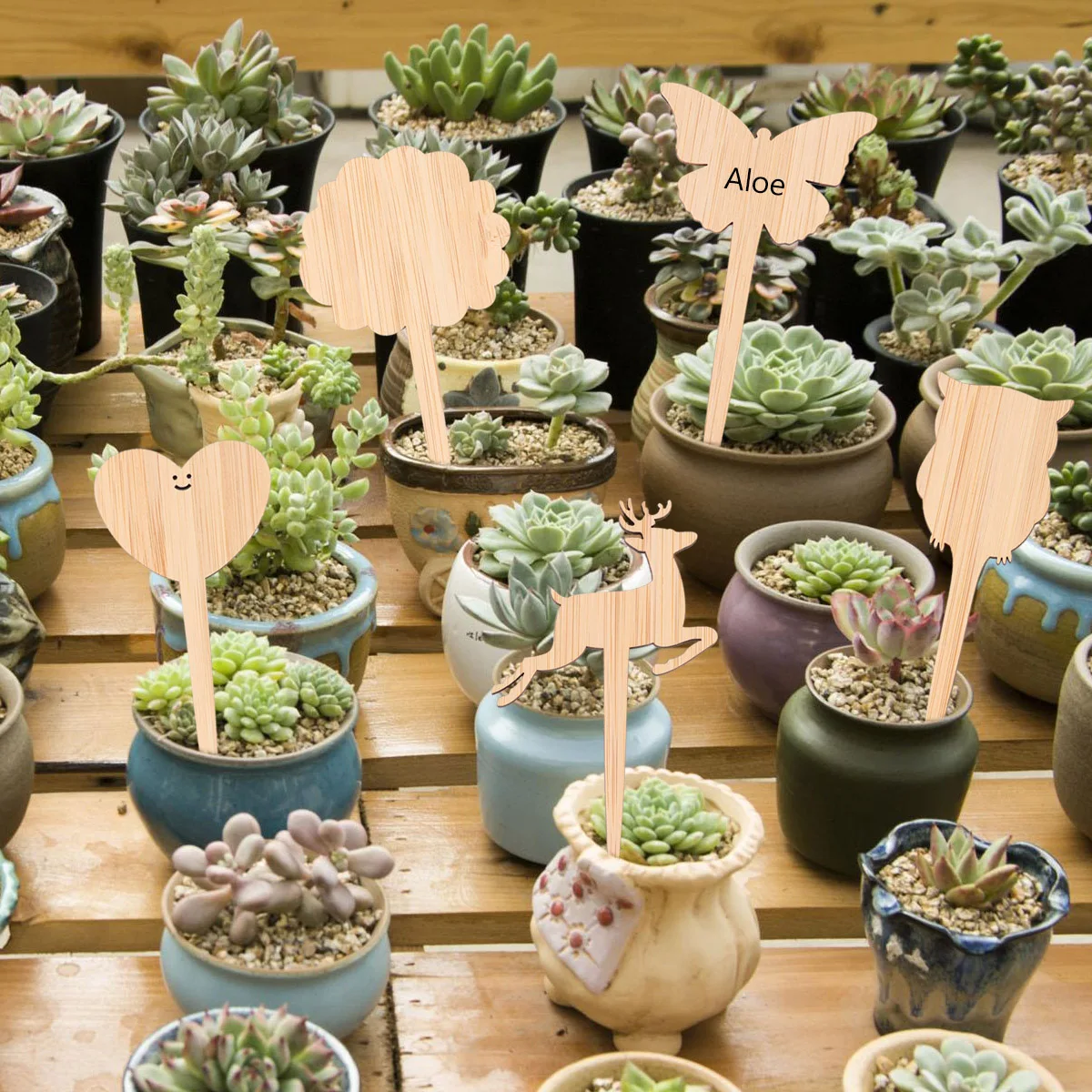 

30Pcs Bamboo Plant Tags Sturdy Garden Labels Pointed Design Flower Herbs Seedlings Nursery Markers Plant Tags Garden Label