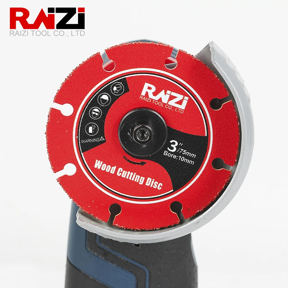 Raizi 2 Pcs Wood Cutting Disc For Wood Board Gypsum board Plastic 75mm Vacuum Brazed Cutting Plate Disc Woodworking Saw Blades