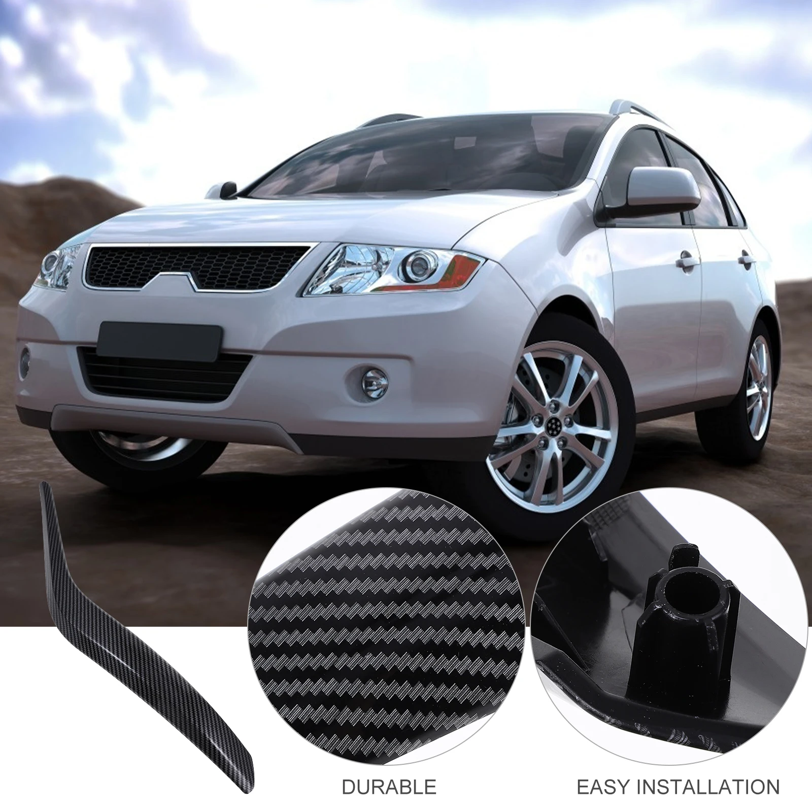 

Carbon Fiber Door H Cover for E84 2010 2016 Right Rear Black ABS PC Car Accessory Part Interior Grab COVER