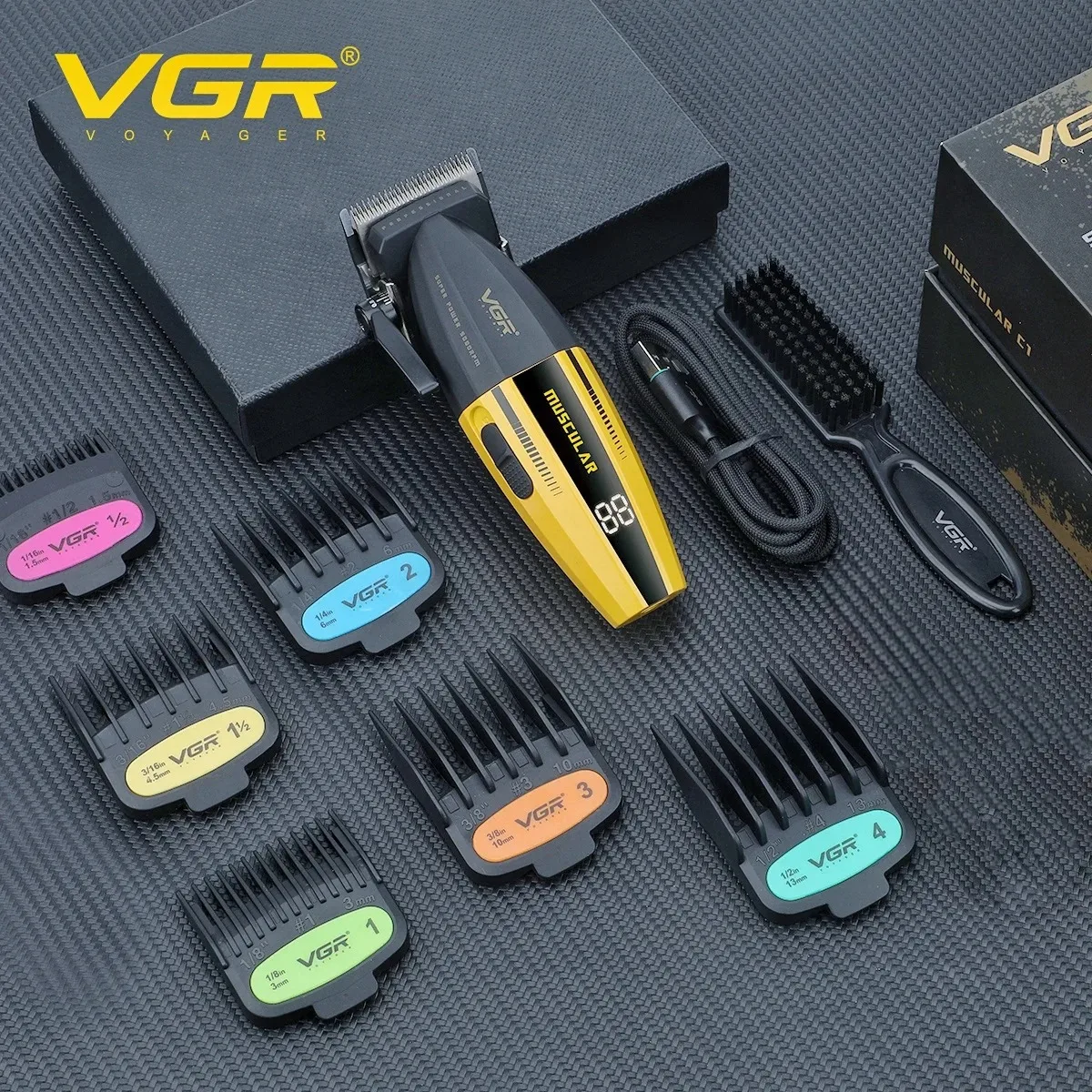 VGR Hair Trimmer Professional Hair Clippers Electric Trimmer Adjustable Hair Cut Machine Metal Clippers and Trimmers Set V-285 image 6