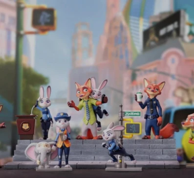 

6-Piece Zootopia Judy Hopps Nick Wilde Figurines, Rabbit Fox Car Office Decor, Kids' Christmas Toy Special Offer CollectibleGift