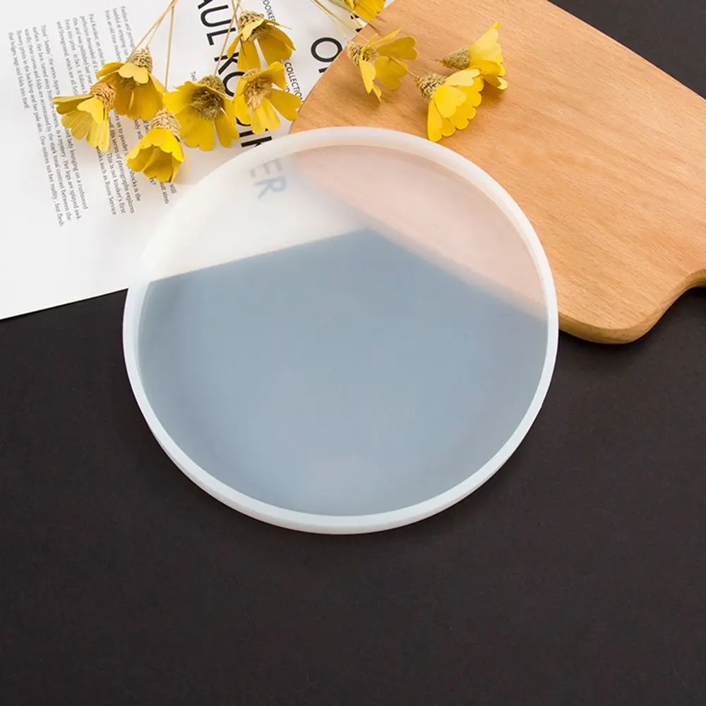 Handmade Cup Mad Pendant Agate Fluid Arts Coaster Mold Jewelry Making Mould Round Epoxy Resin Casting Molds