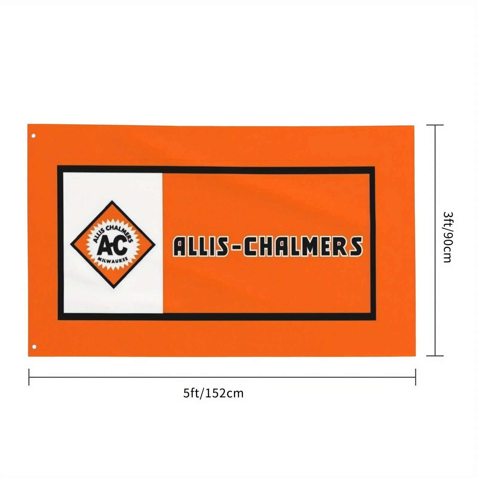 2D FLAT 1pc Allis-Chalmers Themed Flag, Polyester Fabric, Multipurpose Outdoor Flag, 90x150cm, Indoor Outdoor Yard Garden Decor