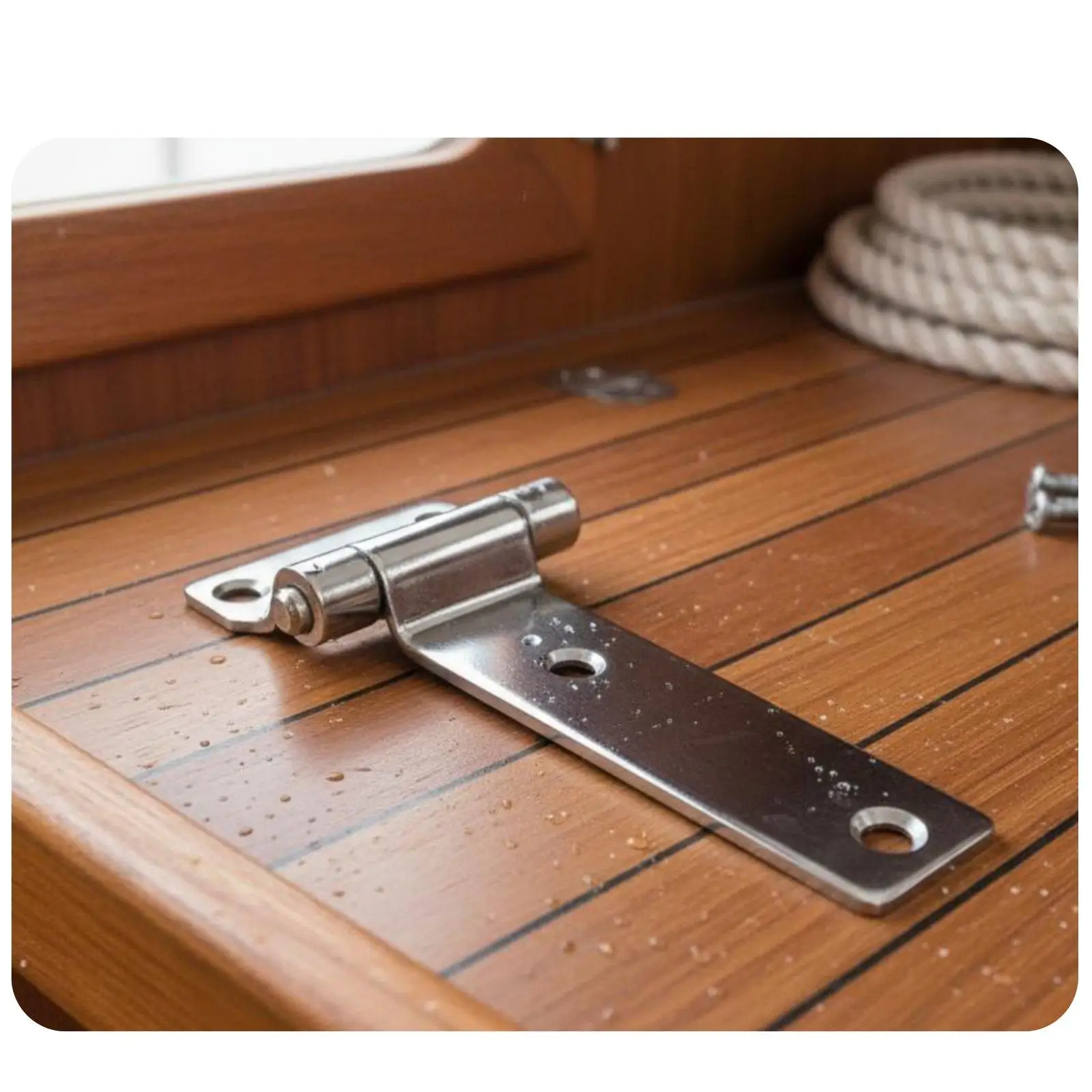 Rustproof Stainless Steel Hinge 135mm Industrial Gate Hinge for Container Doors Saltwater Resistant