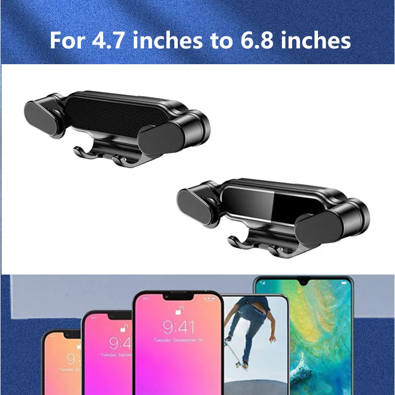 Gravity Car Mobile Phone Holder For Peugeot 4008 5008 2016-2019 Air Outlet Mount GPS Support Snap-on Stand Accessories