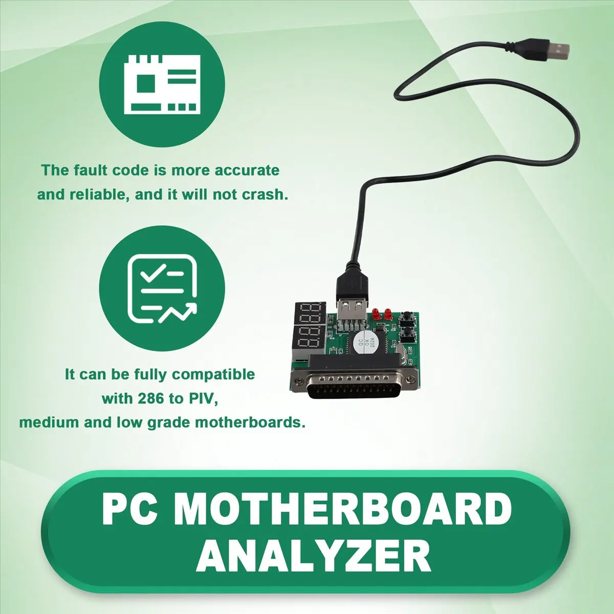 A46U PC Diagnostic Card USB Post Card Motherboard Analyzer Tester for Notebook Laptop Computer Accessories