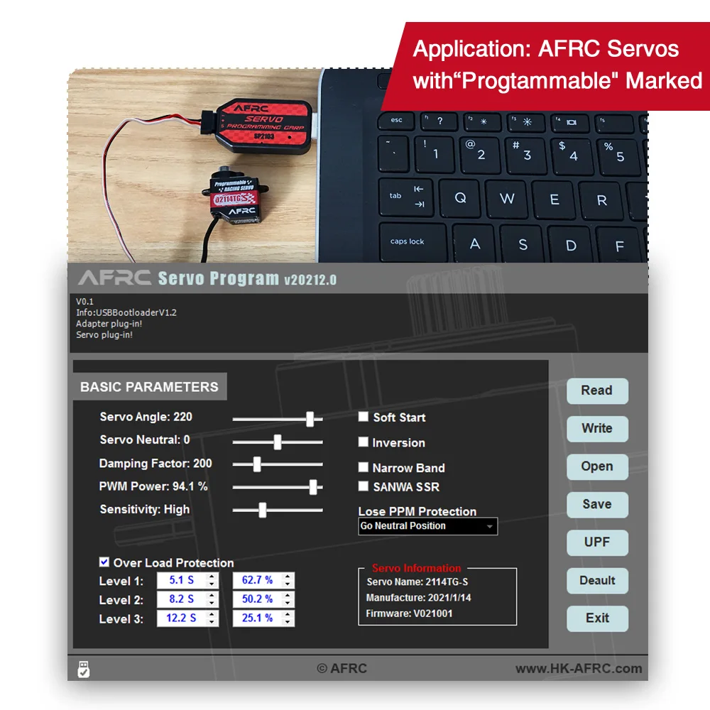 Afrc D2114TG-S 11G Paars Micro Programmeerbare Servo Full Metal Case Coreless Motor Voor Mini Z Q D Drift Racing auto Helicopter