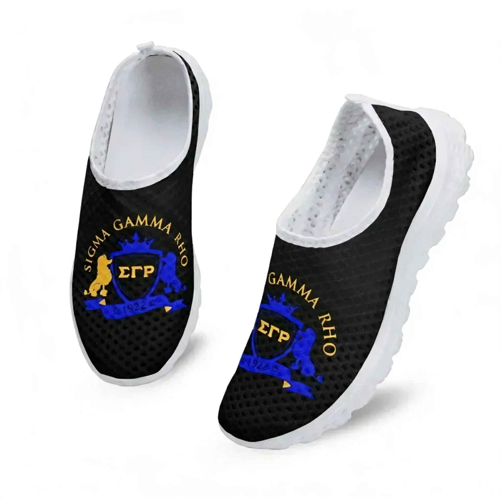 

Sigma Gamma Rho Poddle Mesh High Quality Sneakers Women Men Teenager Casual Fashion Custom Made Tennis Flat Couple Shoes