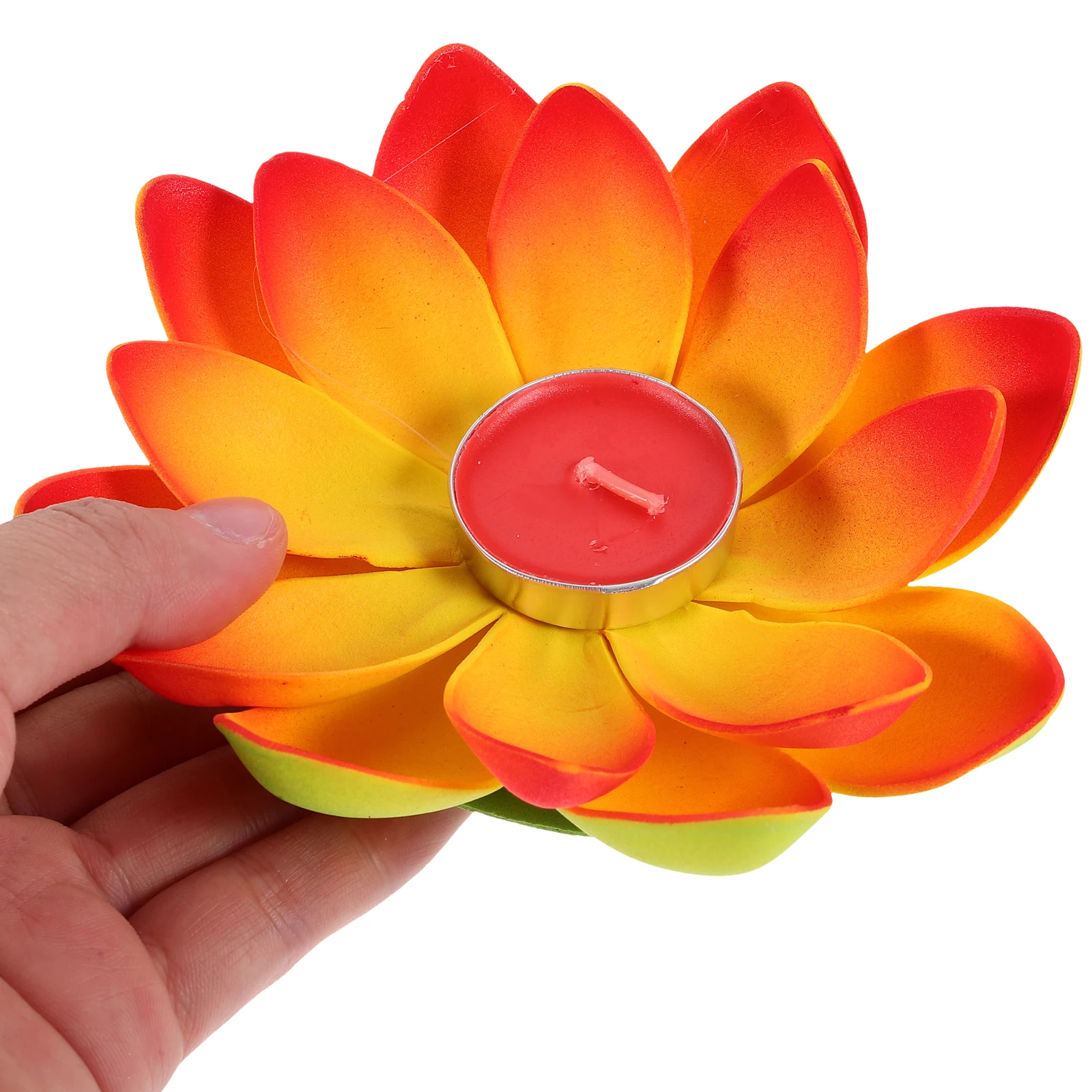 

3 Pcs Lotus Shape Decorative C Blessing for Party Wedding TeaLights Eco Friendly