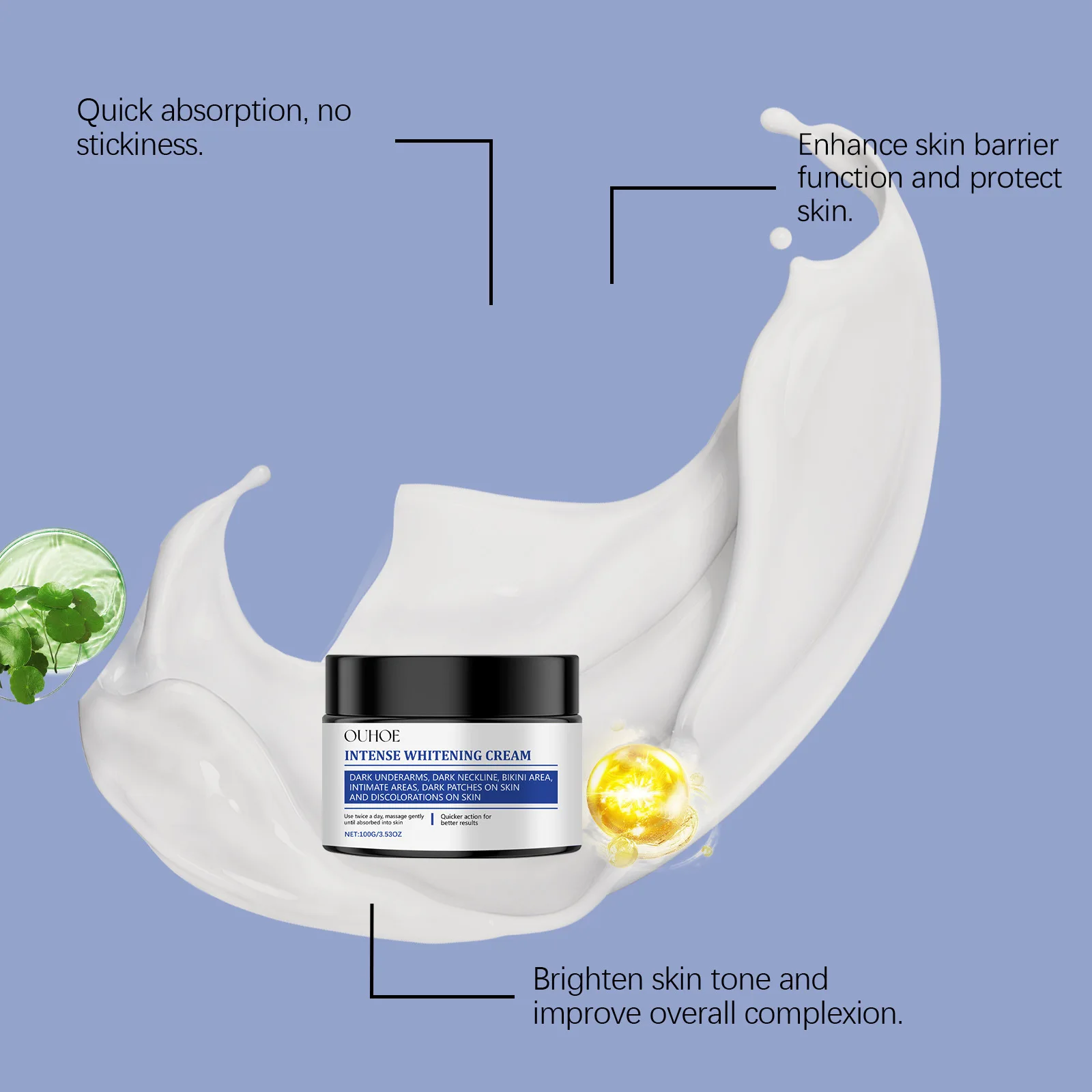 Whitening Cream Reducing Melanin Fading Dark Spots Reducing Pigmentation Anti Aging Tightening Lightening Body Moisturizer Cream