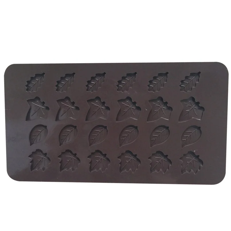 24Holes Maple Leaf Silicone Mold Cake Decorating Tools Chocolate Fondant Baking Molds 3D Sugarcraft Resin Clay Homemade Bakeware