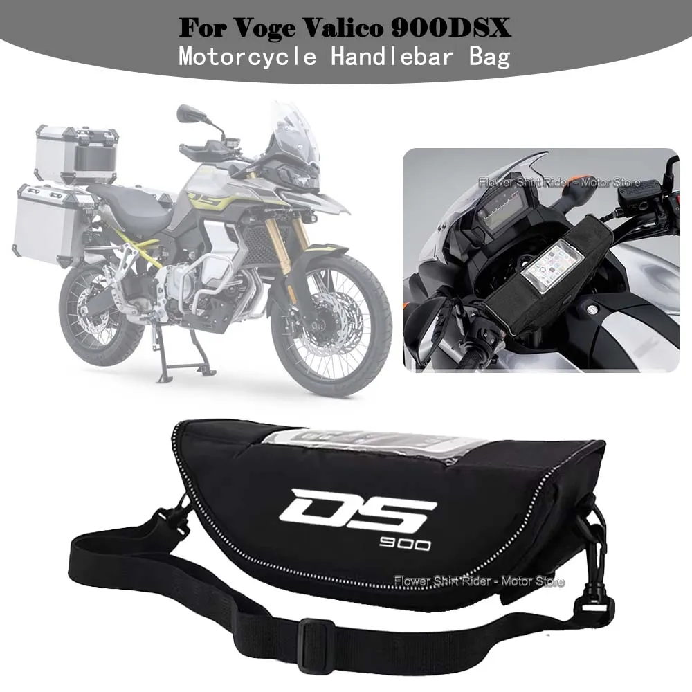 

For Voge DS900X DSX 900 2024 Motorcycle Accessory Waterproof and Dustproof Handlebar Storage Bag Navigation Bag